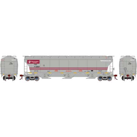Athearn Genesis G89970 HO Scale Trinity 3 Bay Covered Hopper Ferromex FXE 713857