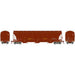 Athearn Genesis G89974 HO Scale Trinity 3 Bay Covered Hopper Brown Data Only
