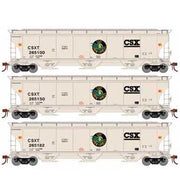 Athearn Genesis G89978 HO Scale Trinity 3 Bay Covered Hopper "Grain Express" CSX 3 Pack #2