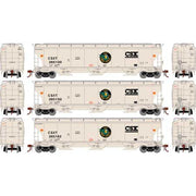 Athearn Genesis G89978 HO Scale Trinity 3 Bay Covered Hopper "Grain Express" CSX 3 Pack #2