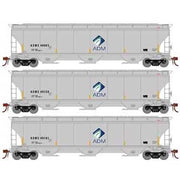 Athearn Genesis G89984 HO Scale Trinity 3 Bay Covered Hopper ADMX 3 Pack #1