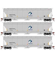 Athearn Genesis G89985 HO Scale Trinity 3 Bay Covered Hopper ADMX 3 Pack #2