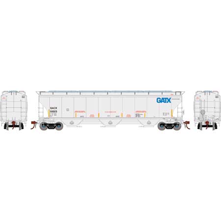 Athearn Genesis G89986 HO Scale Trinity 3 Bay Covered Hopper GATX/GACX 55923