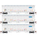 Athearn Genesis G89988 HO Scale Trinity 3 Bay Covered Hopper GATX/GACX 3 Pack