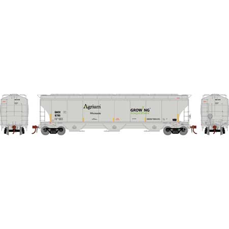 Athearn Genesis G89991 HO Scale Trinity 3 Bay Covered Hopper Agrium GACX 6795