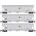 Athearn Genesis G89994 HO Scale Trinity 3 Bay Covered Hopper Cargill CGOX/CGEX 3 Pack #1
