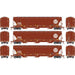 Athearn Genesis G90005 HO Scale Trinity 3 Bay Covered Hopper BNSF "Circle/Cross" 3 Pack #1