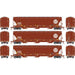 Athearn Genesis G90006 HO Scale Trinity 3 Bay Covered Hopper BNSF "Circle/Cross" 3 Pack #2