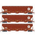 Athearn Genesis G90006 HO Scale Trinity 3 Bay Covered Hopper BNSF "Circle/Cross" 3 Pack #2