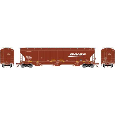 Athearn Genesis G90007 HO Scale Trinity 3 Bay Covered Hopper BNSF "Wedge/Swoosh" 480280