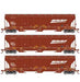 Athearn Genesis G90009 HO Scale Trinity 3 Bay Covered Hopper BNSF "Wedge/Swoosh" 3 Pack #1