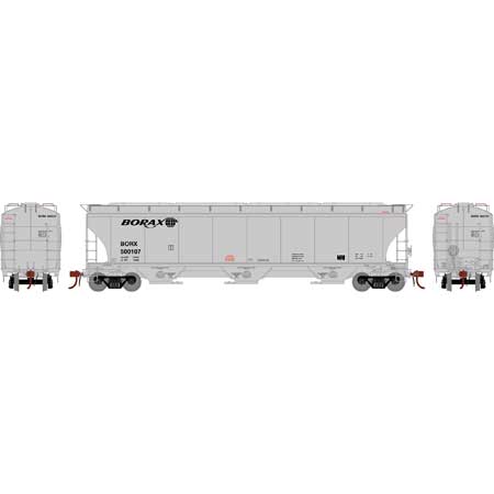 Athearn Genesis G90012 HO Scale Trinity 3 Bay Covered Hopper Borax BORX 500107