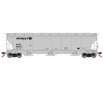 Athearn Genesis G90012 HO Scale Trinity 3 Bay Covered Hopper Borax BORX 500107