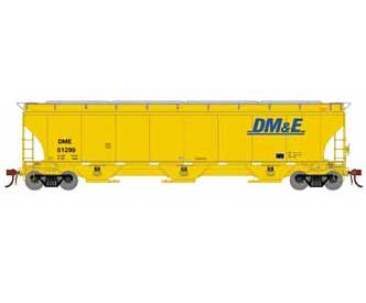 Athearn Genesis G97140 HO Scale Trinity 3 Bay Covered Hopper DM&E 51299