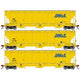 Athearn Genesis G97141 HO Scale Trinity 3 Bay Covered Hopper DM&E 3 Pack #1