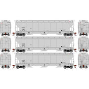 Athearn Genesis G97145 HO Scale Trinity 3 Bay Covered Hopper ConAgra CAGX 3 Pack #1