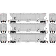 Athearn Genesis G97146 HO Scale Trinity 3 Bay Covered Hopper ConAgra CAGX 3 Pack #2