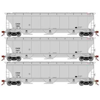 Athearn Genesis G97146 HO Scale Trinity 3 Bay Covered Hopper ConAgra CAGX 3 Pack #2