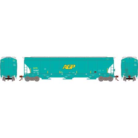 Athearn Genesis G97148 HO Scale Trinity 3 Bay Covered Hopper Ex-AGP DJTX 96087