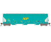 Athearn Genesis G97148 HO Scale Trinity 3 Bay Covered Hopper Ex-AGP DJTX 96087