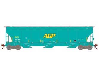 Athearn Genesis G97148 HO Scale Trinity 3 Bay Covered Hopper Ex-AGP DJTX 96087