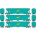 Athearn Genesis G97149 HO Scale Trinity 3 Bay Covered Hopper Ex-AGP DJTX 3 Pack #1