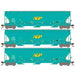 Athearn Genesis G97149 HO Scale Trinity 3 Bay Covered Hopper Ex-AGP DJTX 3 Pack #1