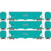 Athearn Genesis G97153 HO Scale Trinity 3 Bay Covered Hopper Ex-AGP INTX 3 Pack #1