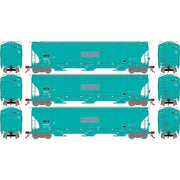 Athearn Genesis G97154 HO Scale Trinity 3 Bay Covered Hopper Ex-AGP INTX 3 Pack #2