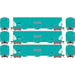 Athearn Genesis G97154 HO Scale Trinity 3 Bay Covered Hopper Ex-AGP INTX 3 Pack #2