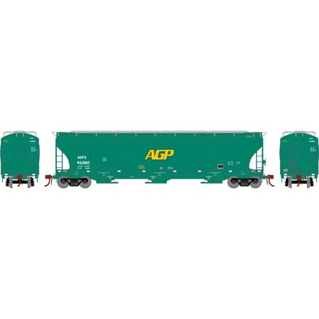 Athearn Genesis G97155 HO Scale Trinity 3 Bay Covered Hopper AG Processing AGP 96000