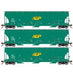 Athearn Genesis G97158 HO Scale Trinity 3 Bay Covered Hopper AG Processing AGP 3 Pack 2