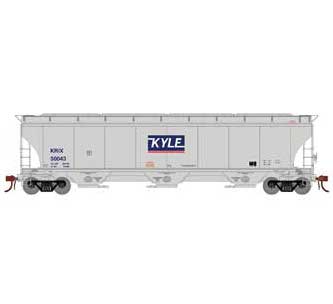 Athearn Genesis G97159 HO Scale Trinity 3 Bay Covered Hopper KYLE KRIX 56043