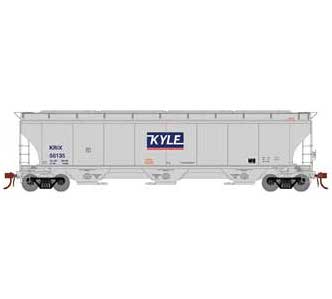Athearn Genesis G97160 HO Scale Trinity 3 Bay Covered Hopper KYLE KRIX 56135