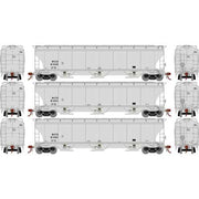 Athearn Genesis G97166 HO Scale Trinity 3 Bay Covered Hopper General American GCCX 3 Pack #2
