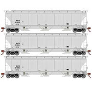 Athearn Genesis G97166 HO Scale Trinity 3 Bay Covered Hopper General American GCCX 3 Pack #2