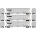 Athearn Genesis G97169 HO Scale Trinity 3 Bay Covered Hopper Norfolk Southern NS 3 Pack #1