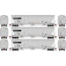 Athearn Genesis G97170 HO Scale Trinity 3 Bay Covered Hopper Norfolk Southern NS 3 Pack #2