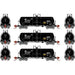 Athearn Genesis GN15320 N Scale 13,000 Gallon Acid Tank Car "Black" PROX 3 Pack