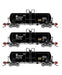 Athearn Genesis GN15320 N Scale 13,000 Gallon Acid Tank Car "Black" PROX 3 Pack