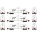 Athearn Genesis GN15324 N Scale 13,000 Gallon Acid Tank Car Procor "White" PROX 3 Pack