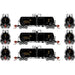 Athearn Genesis GN15328 N Scale 13,000 Gallon Acid Tank Car "Black" UTLX 3 Pack