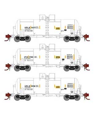 Athearn Genesis GN15332 N Scale 13,000 Gallon Acid Tank Car "White" UTLX 3 Pack