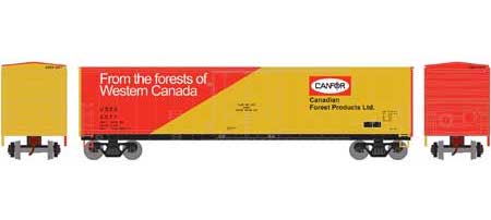 Athearn HO 76126 50' Youngstown Plug Door Boxcar Canfor USEX 2077