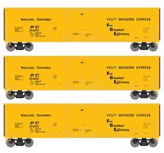 Athearn HO 76131 50' Youngstown Plug Door Boxcar Penn Central PC 3 Pack
