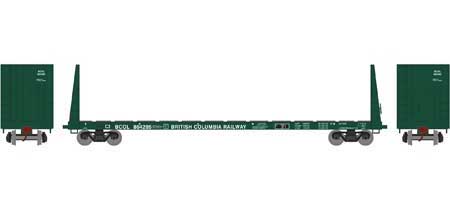 Athearn HO 90533 60' Bulkhead Flatcar British Columbia Railway BCOL 864285