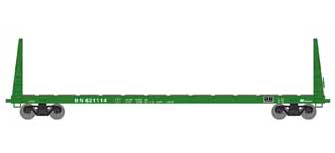 Athearn HO 90537 60' Bulkhead Flatcar Burlington Northern BN 621114