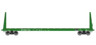 Athearn HO 90538 60' Bulkhead Flatcar Burlington Northern BN 621123