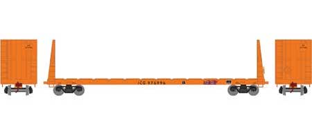 Athearn HO 90545 60' Bulkhead Flatcar Illinois Central Gulf ICG 976996