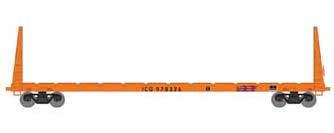Athearn HO 90546 60' Bulkhead Flatcar Illinois Central Gulf ICG 978326